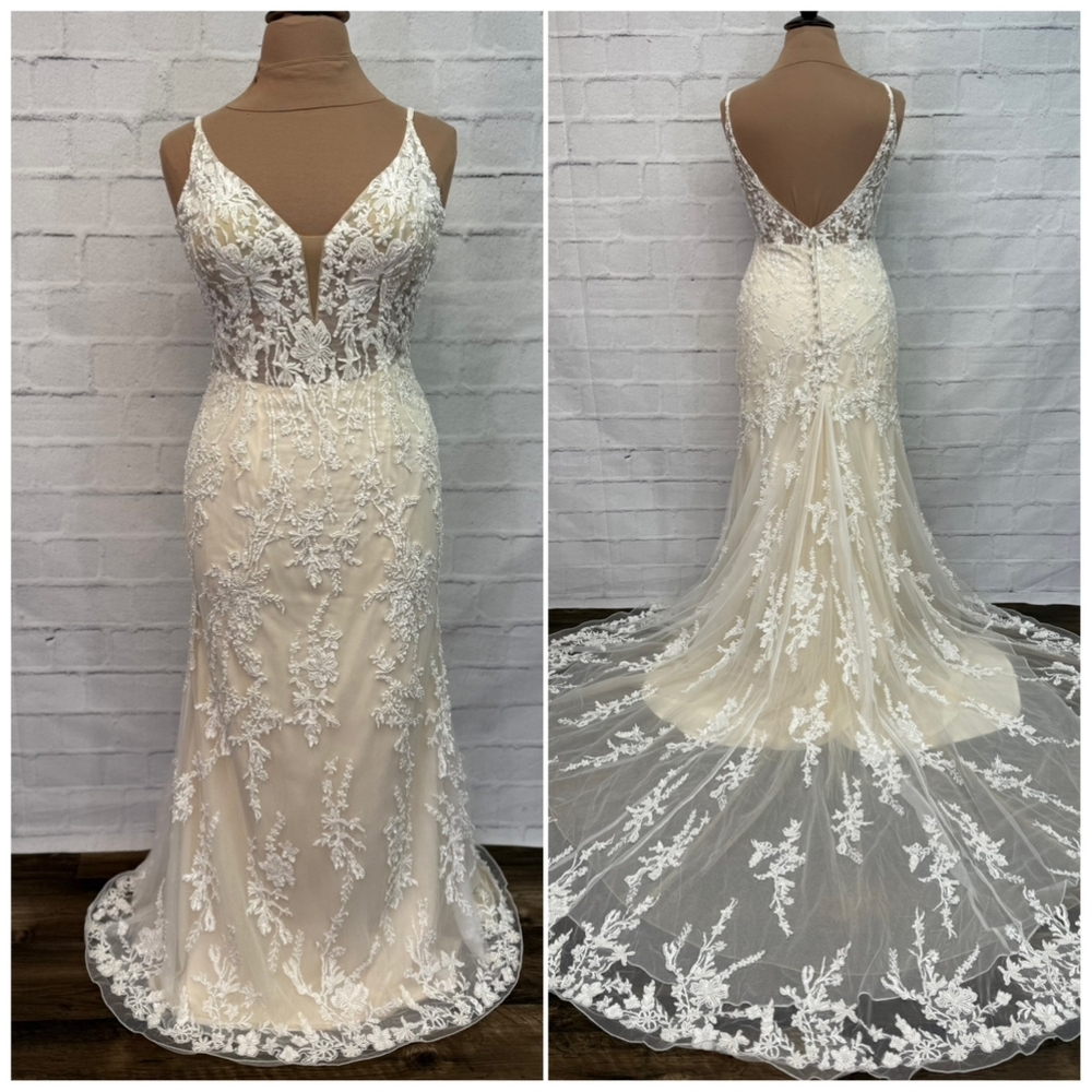 New Wedding Gown, Ivory, Size 16, Primavera 11103